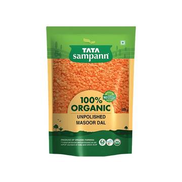 Tata Sampann Organic Masoor Dal Unpolished